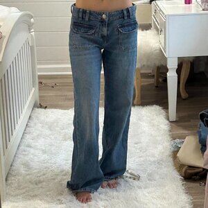 Aeropostale Women's Blue and Navy Jeans